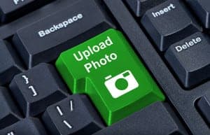 upload Keypad button upload with photo camera icon.