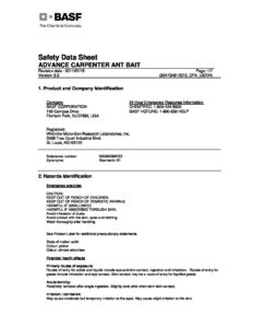 AdvanceCarpenterAntBaitMSDS pdf AdvanceCarpenterAntBaitMSDS