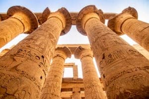 shutterstock 1406550029 Exploring,Egypt,-,Karnak,Temple,-,Massive,Columns,Inside,Beautiful