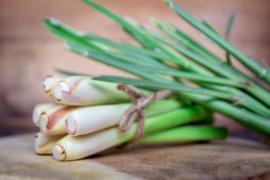 lemongrass Fresh,Lemongrass,Rope,On,Wooden,Cutting,Board.