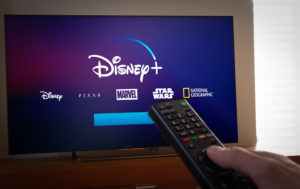 phineas cartoon Barcelona,,Spain.,Jan,2019:,Man,Holds,A,Remote,Control,With