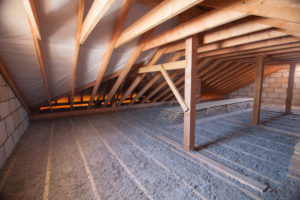 forgotten place attic Ecowool,Insulation,Is,Poured,In,The,Attic.,Eco-freandly,Clean