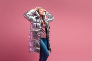what if gifts mice Fashionable,And,Modern,Young,Woman,In,A,Puffy,Light,Down