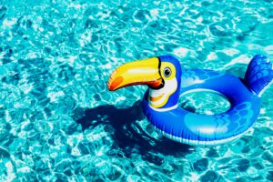 pool party cover Children's,Inflatable,Lifebuoy,Swim,Ring,Floats,On,The,Water,In
