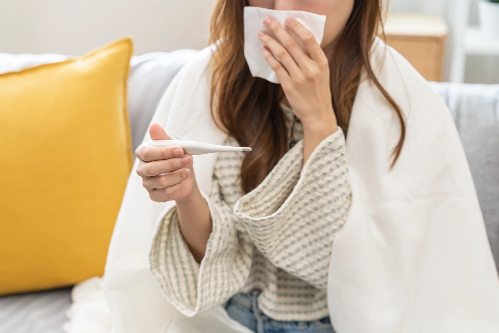 Sick woman
