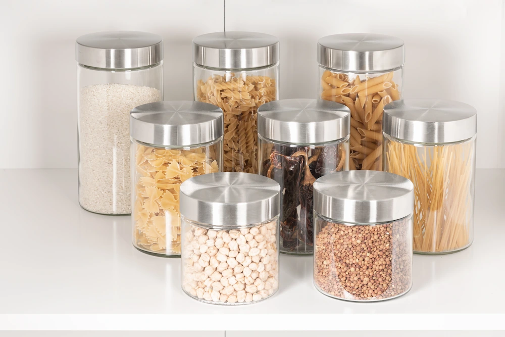 organized pantry containers