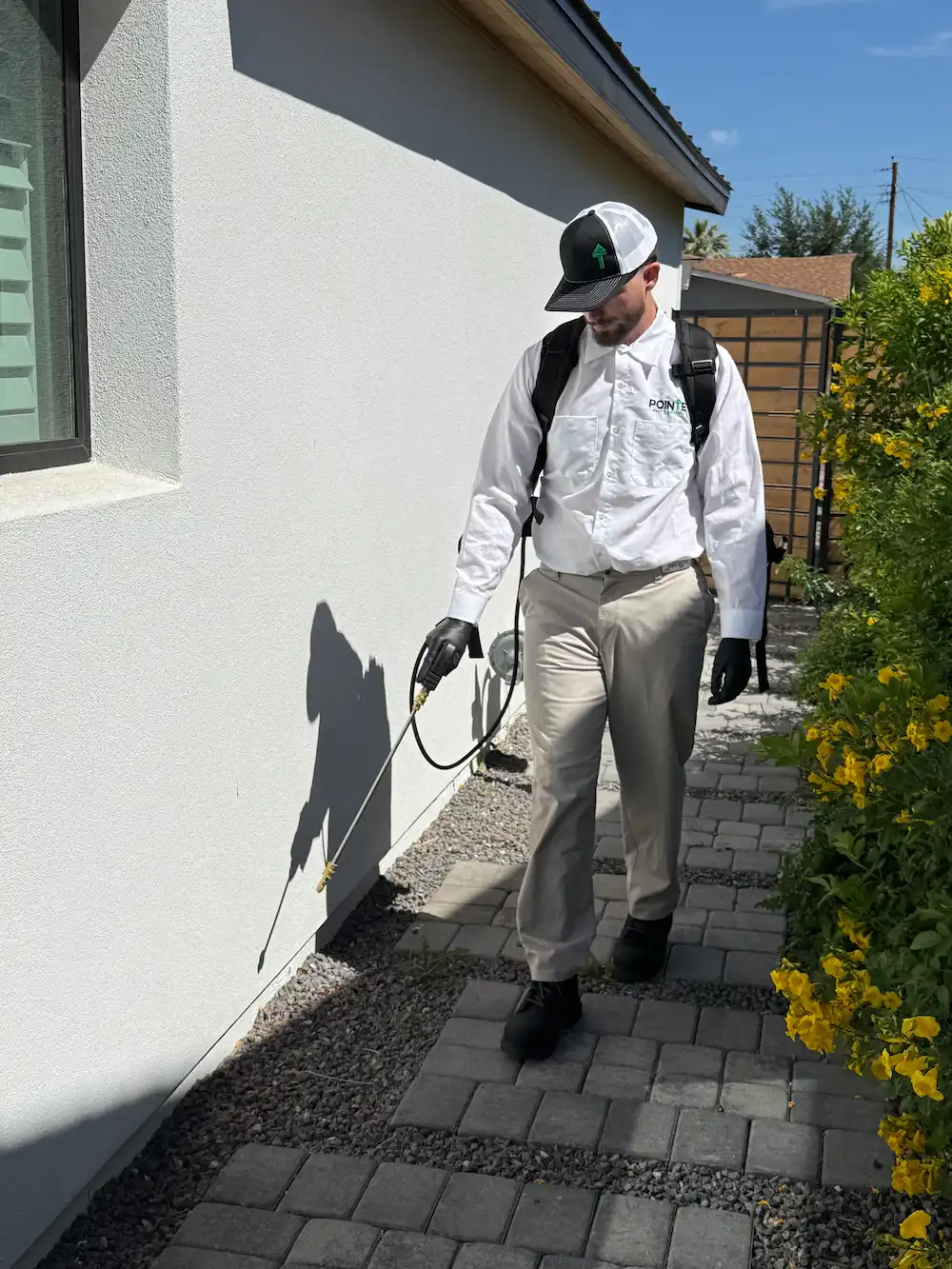 Pointe Pest Control technician